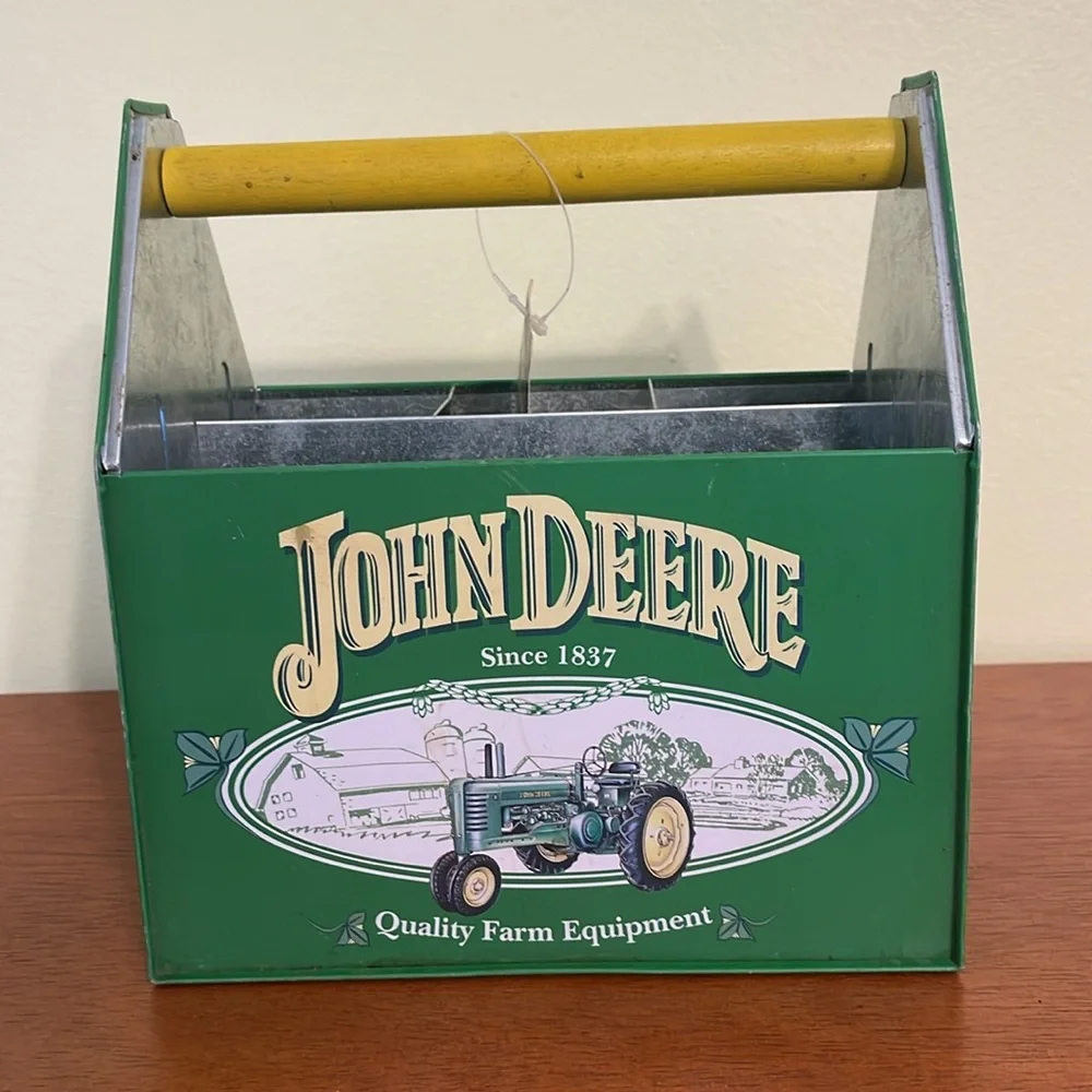 John Deere Green and Yellow Utensil Caddy